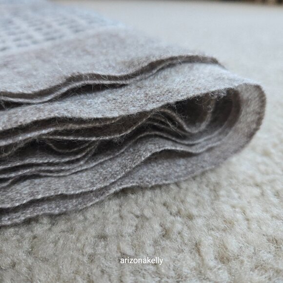 Laraib Cashmere Woven Scarf Natural Earthy Made in Nepal - Picture 16 of 16